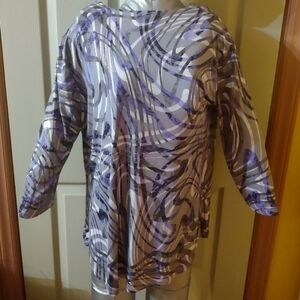 Southern Lady Size Medium Long Sleeve Blouse Shirt Top